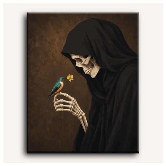 Reaper and Hummingbird paint by numbers for adults, Maison Artsen