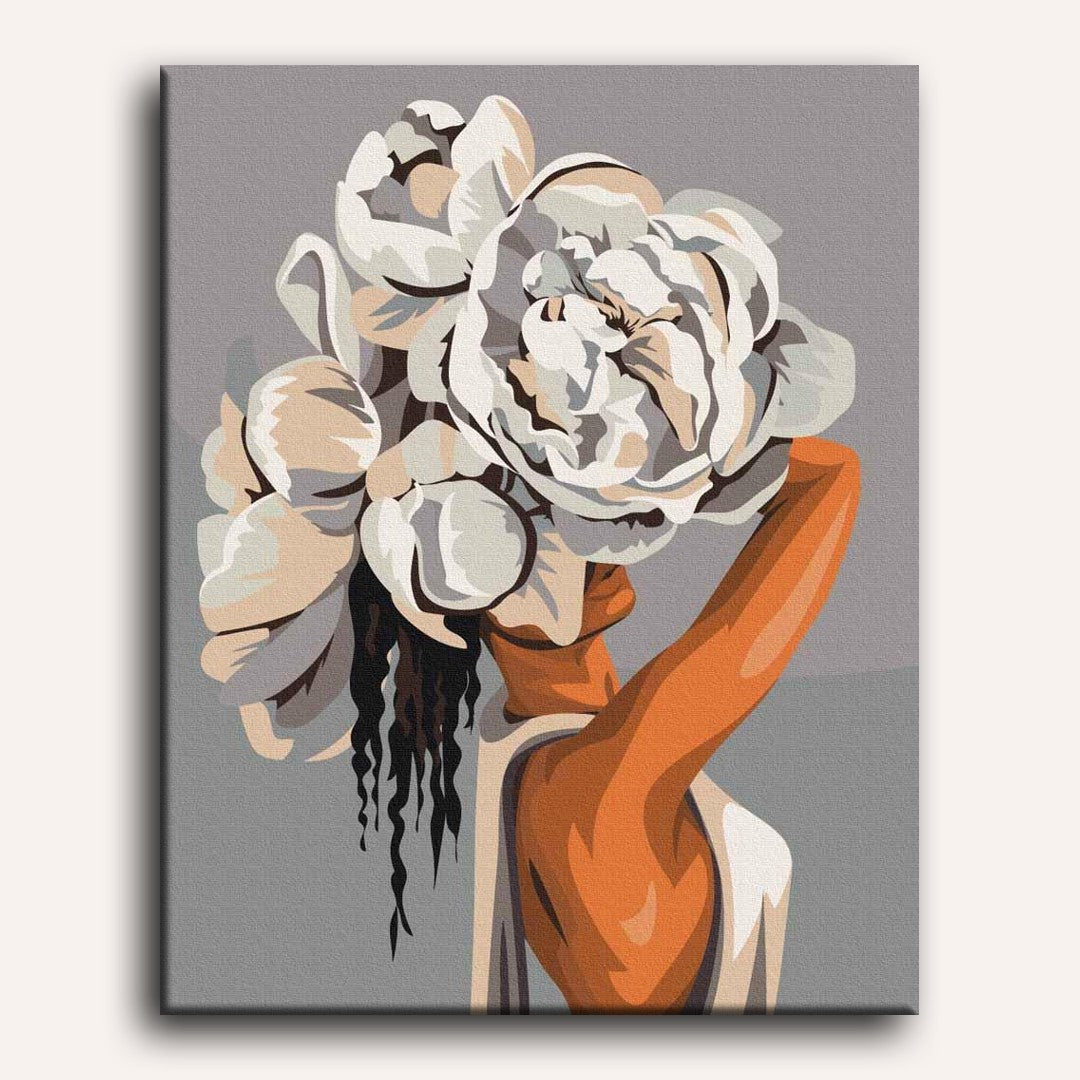 Woman in White Paint-by-Numbers Kit – Maison Artsen