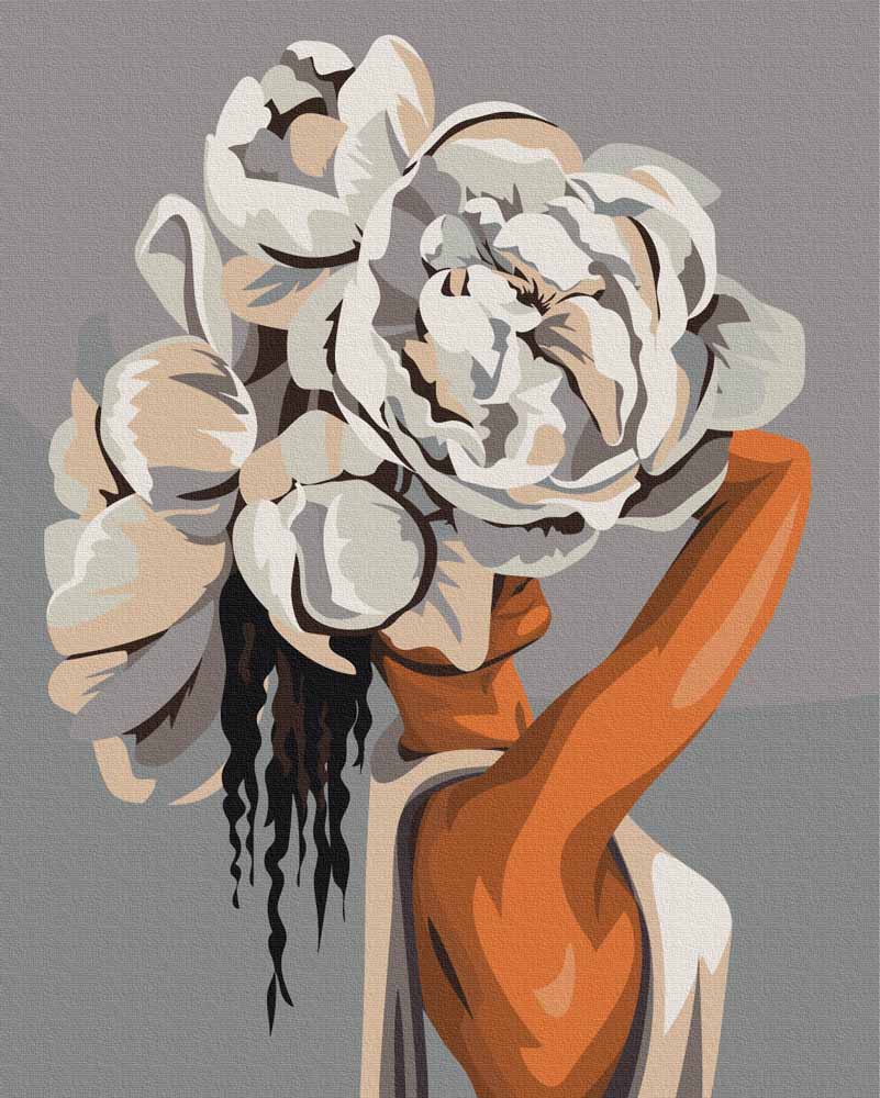 Woman in White Paint-by-Numbers Kit – Maison Artsen