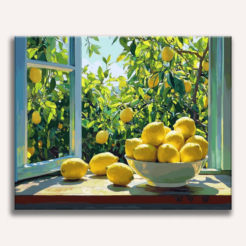 Lemon Tree Window Paint-by-Numbers Kit – Maison Artsen