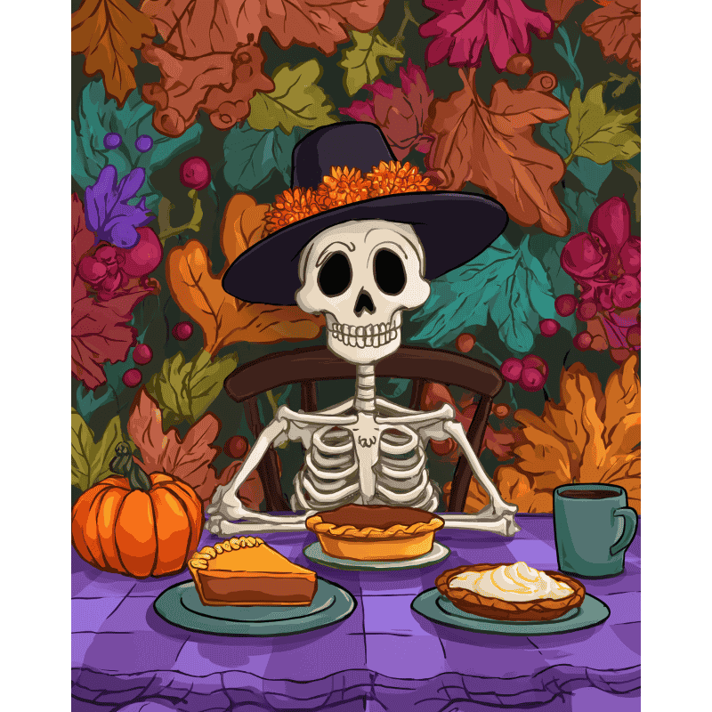 Spooky Feast Paint-by-Numbers Kit – Maison Artsen