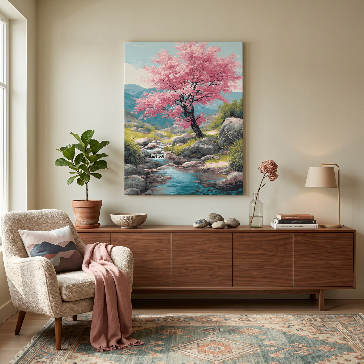 Cherry Blossom Paint-by-Numbers Kit – Maison Artsen