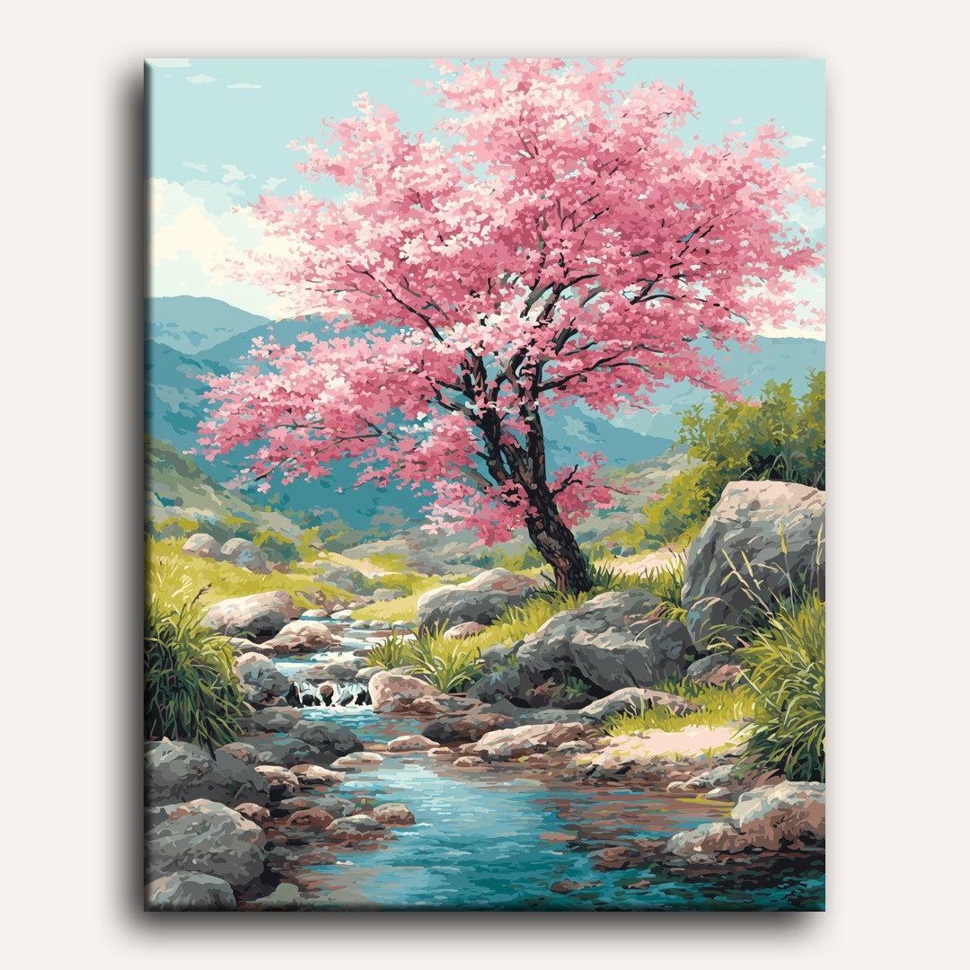 Cherry Blossom Paint-by-Numbers Kit – Maison Artsen