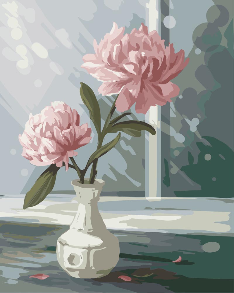 Flower in Glass Paint-by-Numbers Kit – Maison Artsen