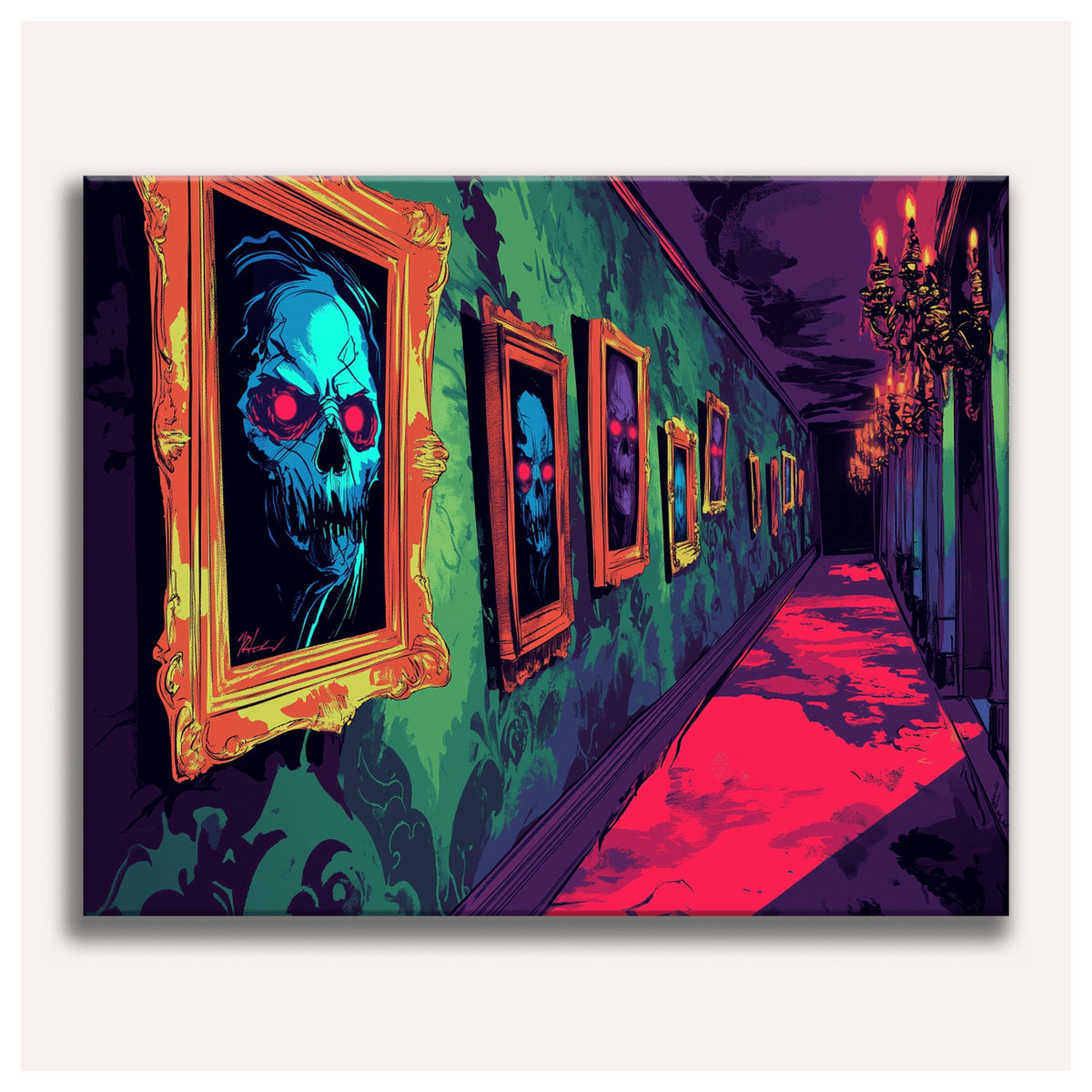 Gallery of Haunted Portraits paint by numbers for adults, Maison Artsen