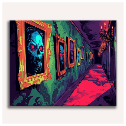 Gallery of Haunted Portraits paint by numbers for adults, Maison Artsen