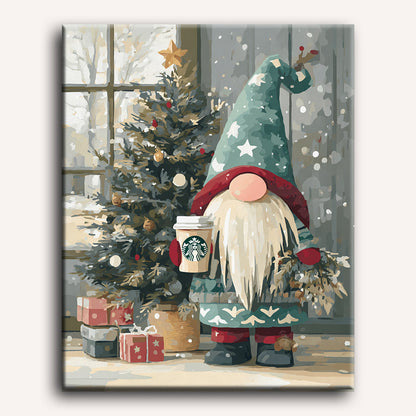 Festive Gnome Paint-by-Numbers Kit – Maison Artsen