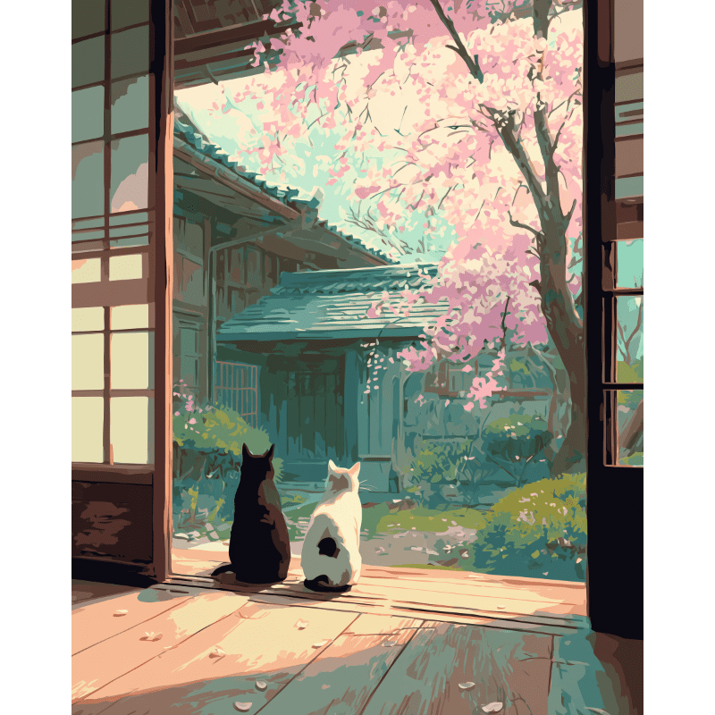 Japanese Serenity Paint-by-Numbers Kit – Maison Artsen