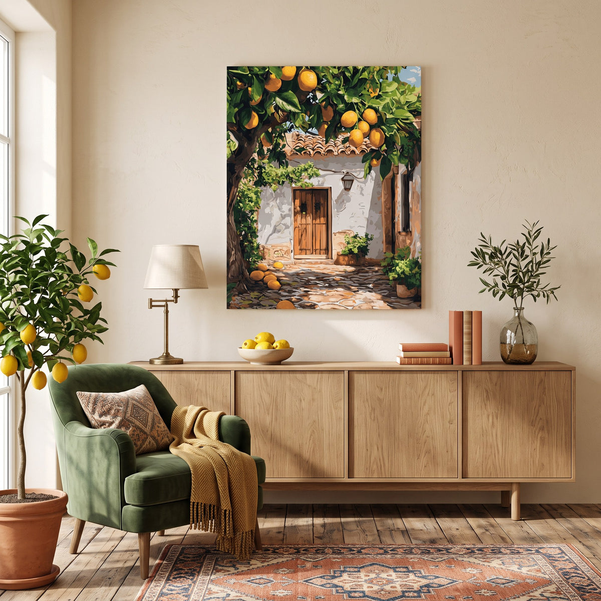 Lemon Garden Paint-by-Numbers Kit – Maison Artsen