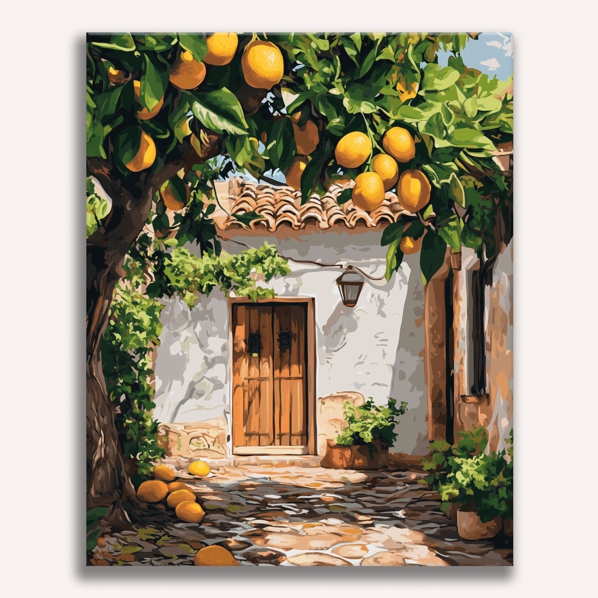 Lemon Garden Paint-by-Numbers Kit – Maison Artsen