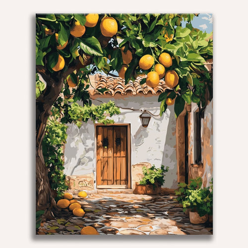 Lemon Garden Paint-by-Numbers Kit – Maison Artsen