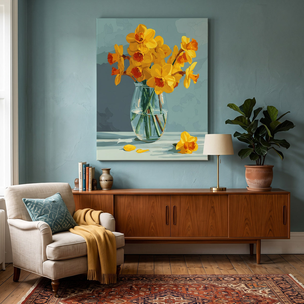 Daffodils in the Light Paint-by-Numbers Kit – Maison Artsen