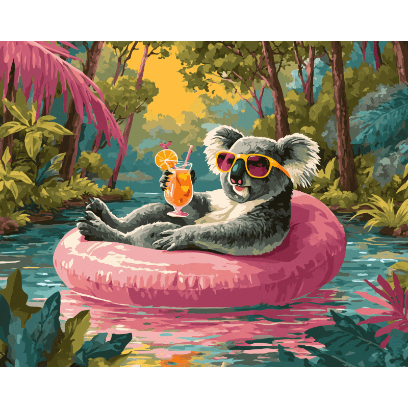 Cool Koala Paint-by-Numbers Kit – Maison Artsen