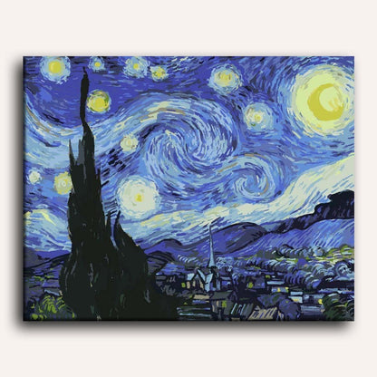 The Starry Night Paint-by-Numbers Kit – Maison Artsen