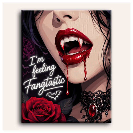 Vampire Lips paint by numbers for adults, Maison Artsen