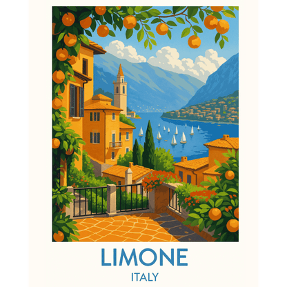 Limone Dolce Vita - Tableau peinture par numéro