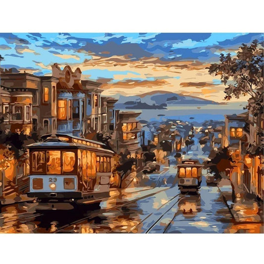 Lisbonne Colorée - Peinture par numéro Maison Artsen