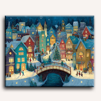 Village Enchanté - Peinture par numéro Maison Artsen
