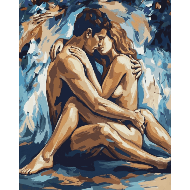 Passionate Lovers Paint-by-Numbers Kit – Maison Artsen
