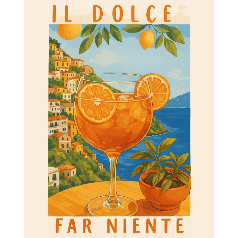 Peinture par numéro Aperol en Italie - Maison Artsen