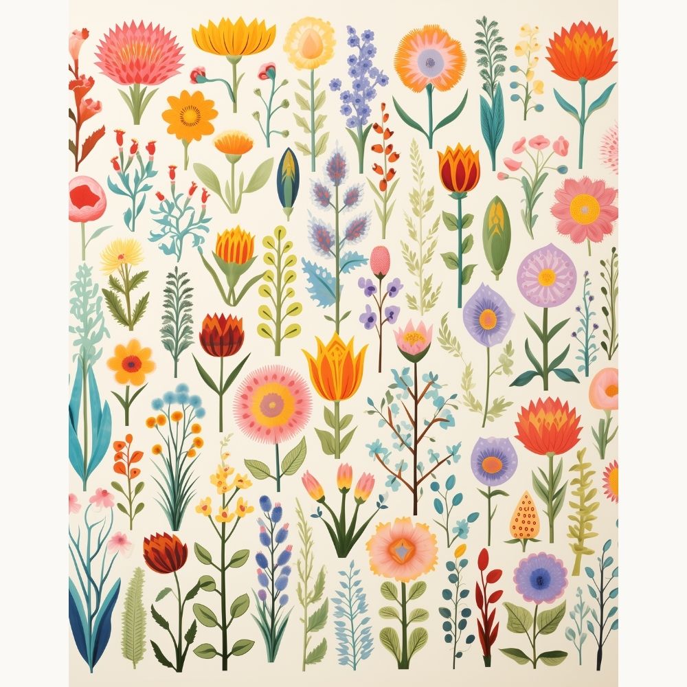 Flower Collection Paint-by-Numbers Kit – Maison Artsen