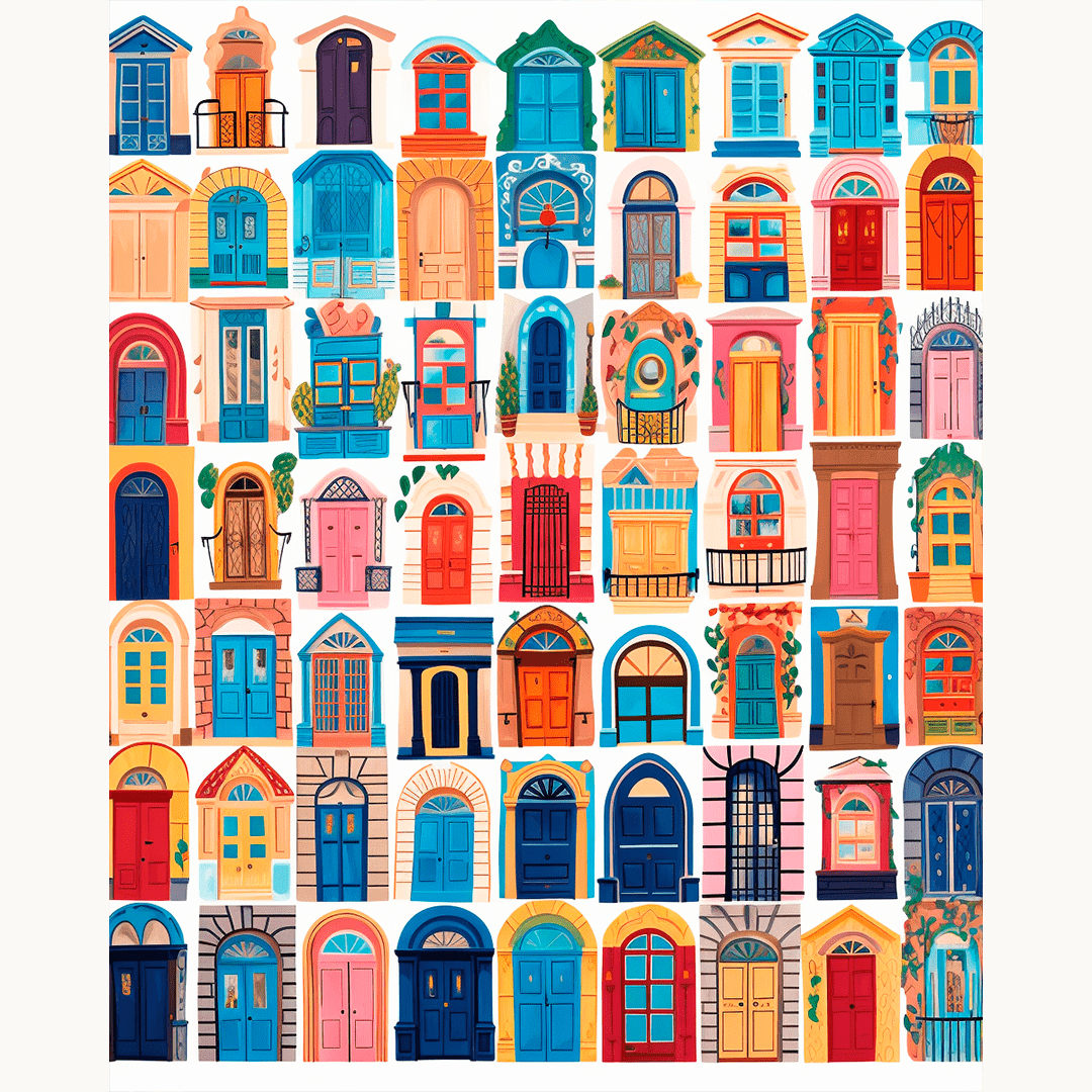 Door Collection Paint-by-Numbers Kit – Maison Artsen