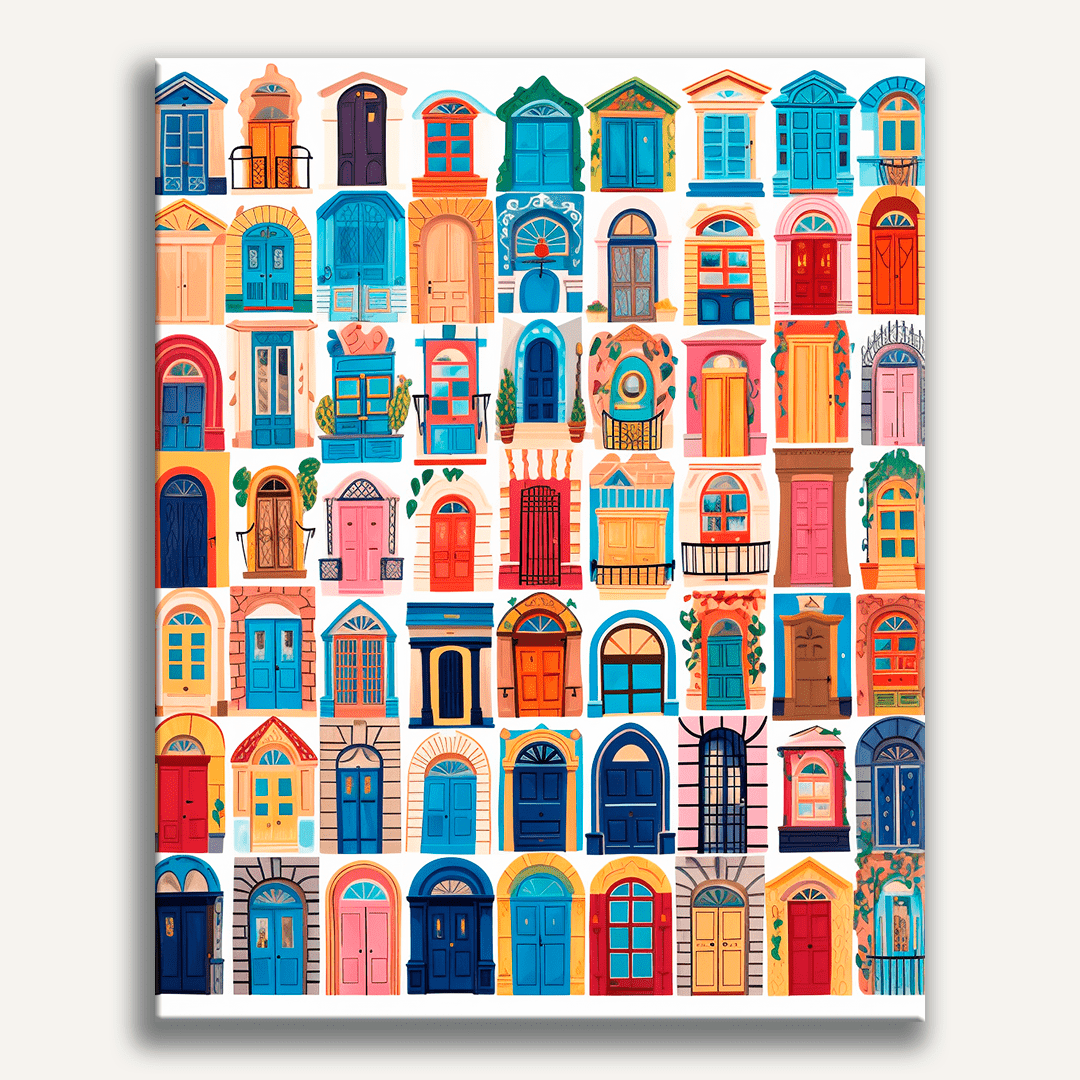 Door Collection Paint-by-Numbers Kit – Maison Artsen