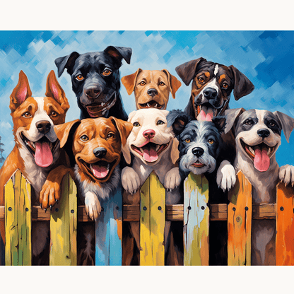 Summer Dogs Paint-by-Numbers Kit – Maison Artsen