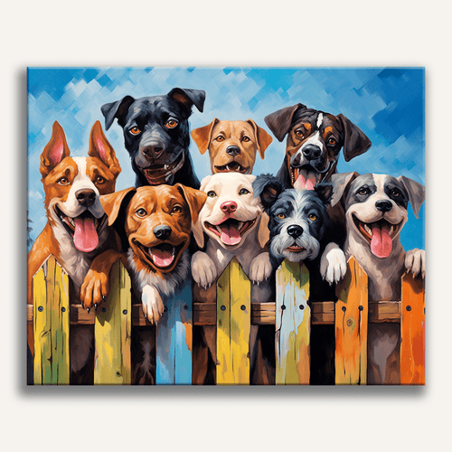 Summer Dogs Paint-by-Numbers Kit – Maison Artsen