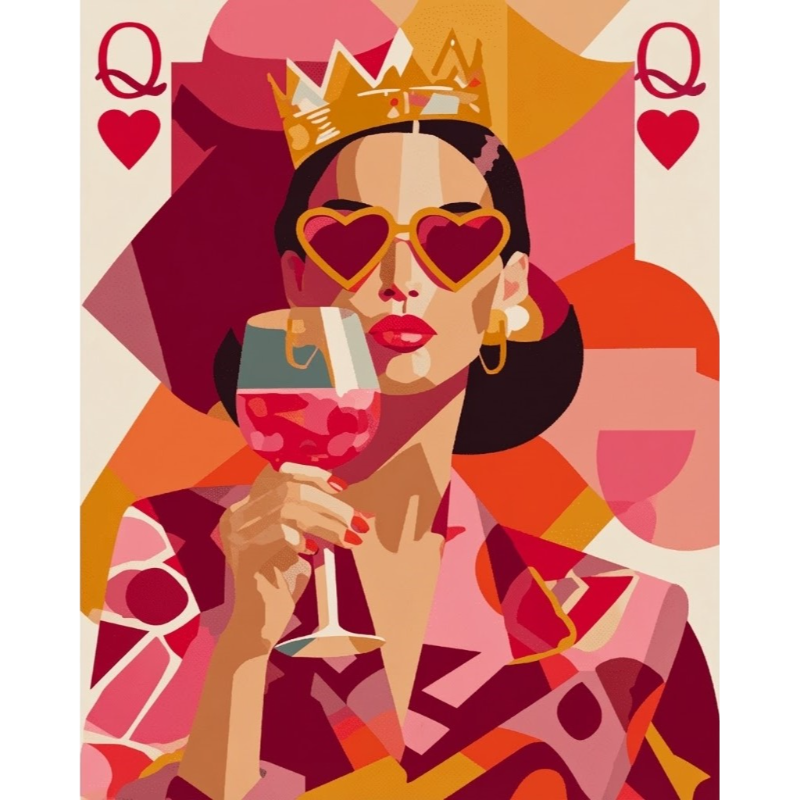 Peinture par numéro La reine pop art - Maison Artsen