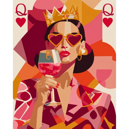 Peinture par numéro La reine pop art - Maison Artsen