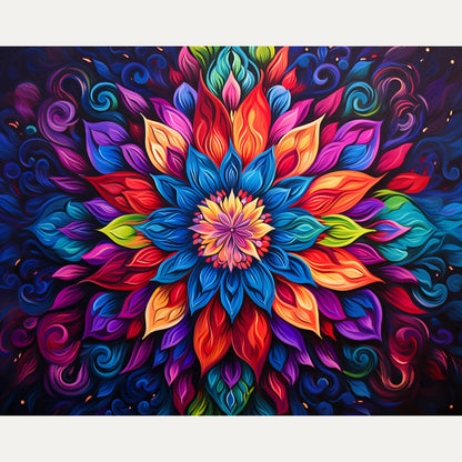 Radiant Mandala Paint-by-Numbers Kit – Maison Artsen