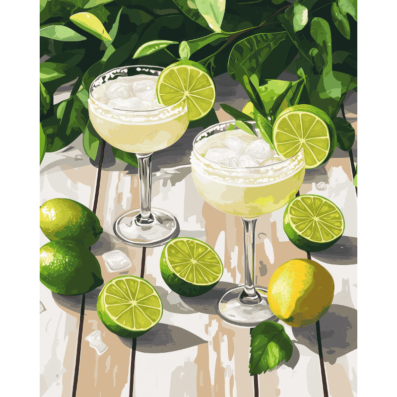 Margaritas Paint-by-Numbers Kit – Maison Artsen