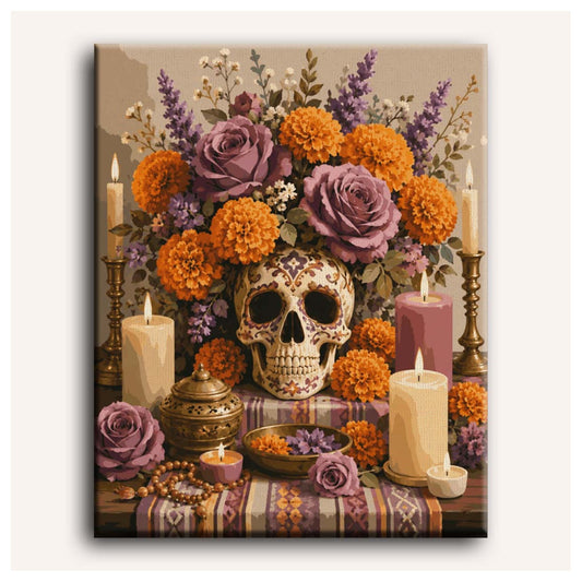 Offering to the Ancestors paint by numbers for adults, Maison Artsen