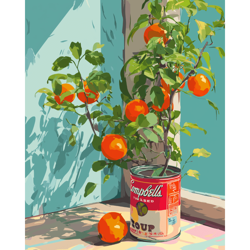 Oranges in a Jar Paint-by-Numbers Kit – Maison Artsen