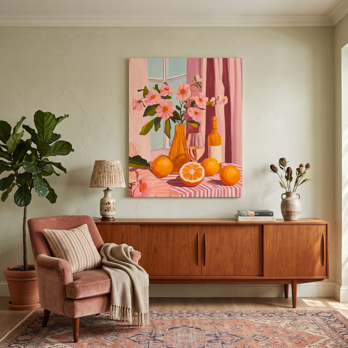 Oranges, Wine and Flowers Paint-by-Numbers Kit – Maison Artsen