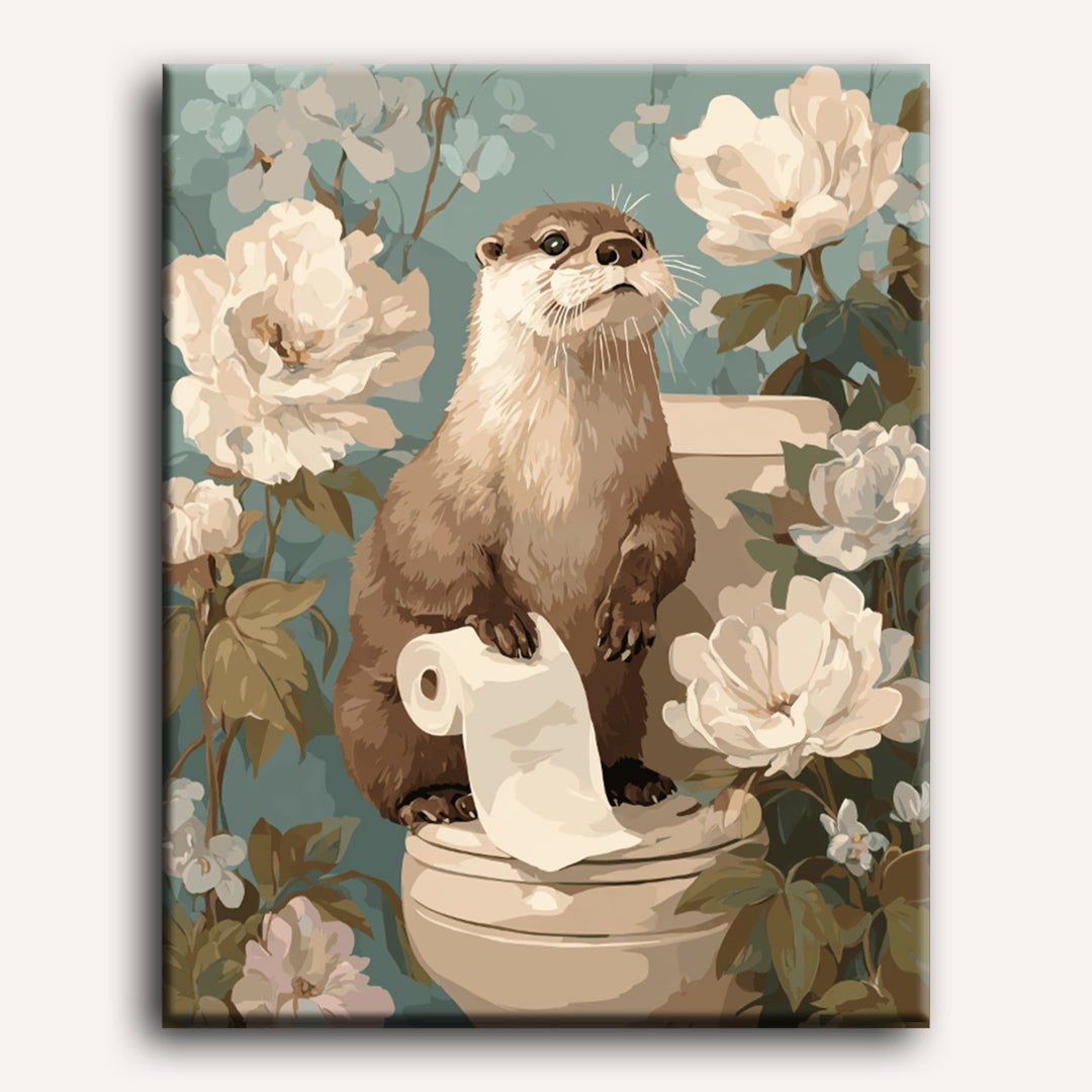 Cute Otter Paint-by-Numbers Kit – Maison Artsen