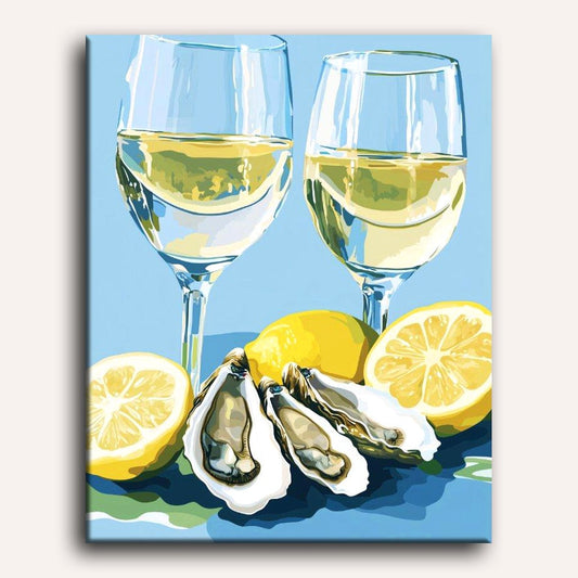 Oysters and Champagne Paint-by-Numbers Kit – Maison Artsen