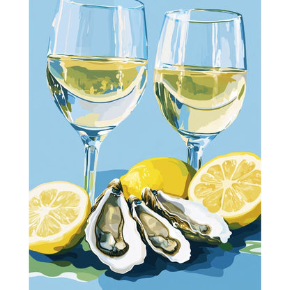 Oysters and Champagne Paint-by-Numbers Kit – Maison Artsen