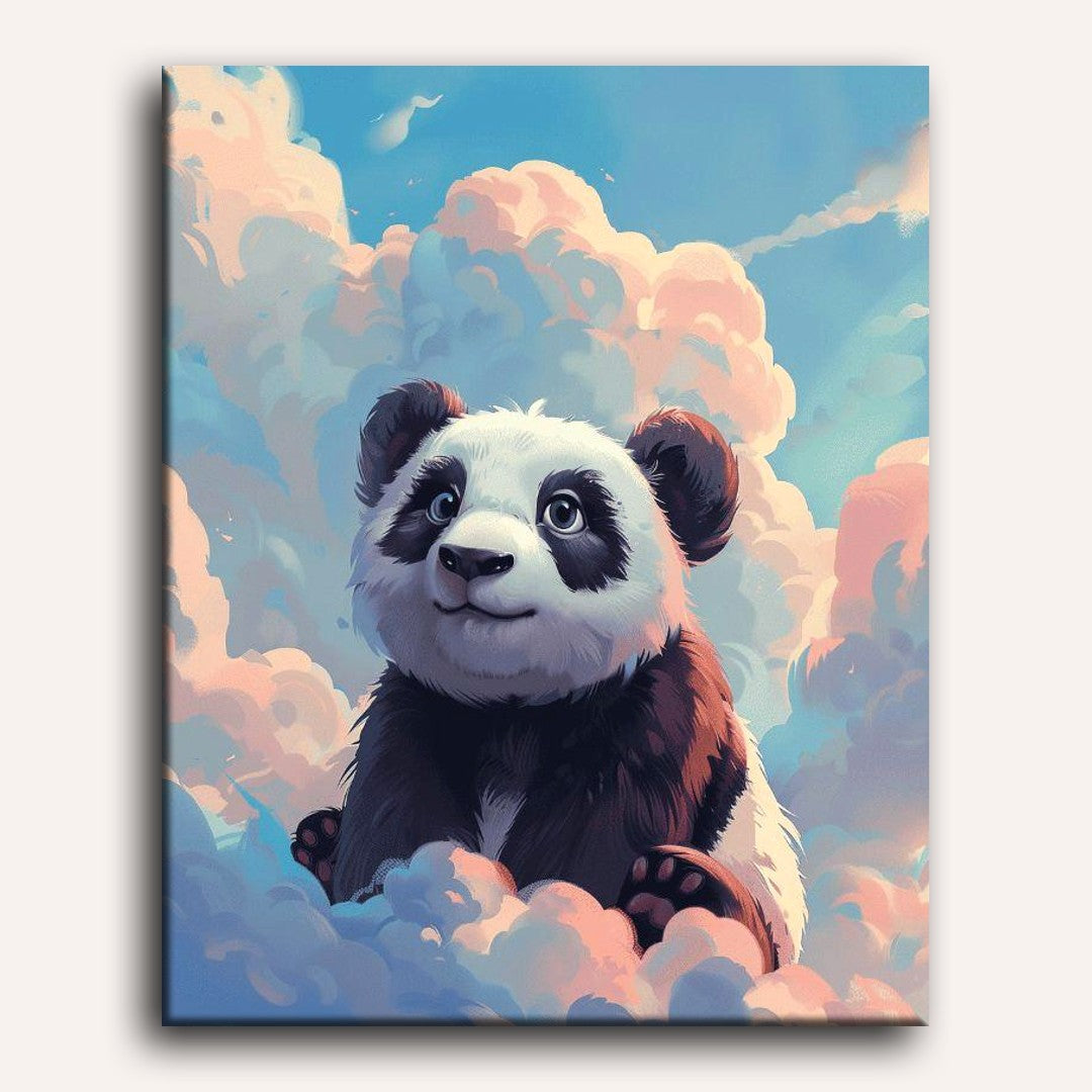 Cloudy Panda Paint-by-Numbers Kit – Maison Artsen