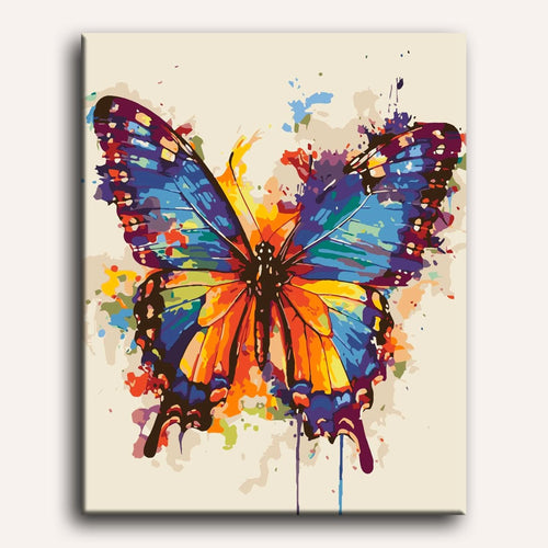 Splashed Butterfly Paint-by-Numbers Kit – Maison Artsen
