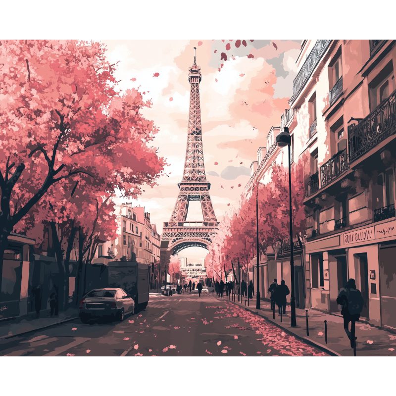 Romantic Paris Paint-by-Numbers Kit – Maison Artsen