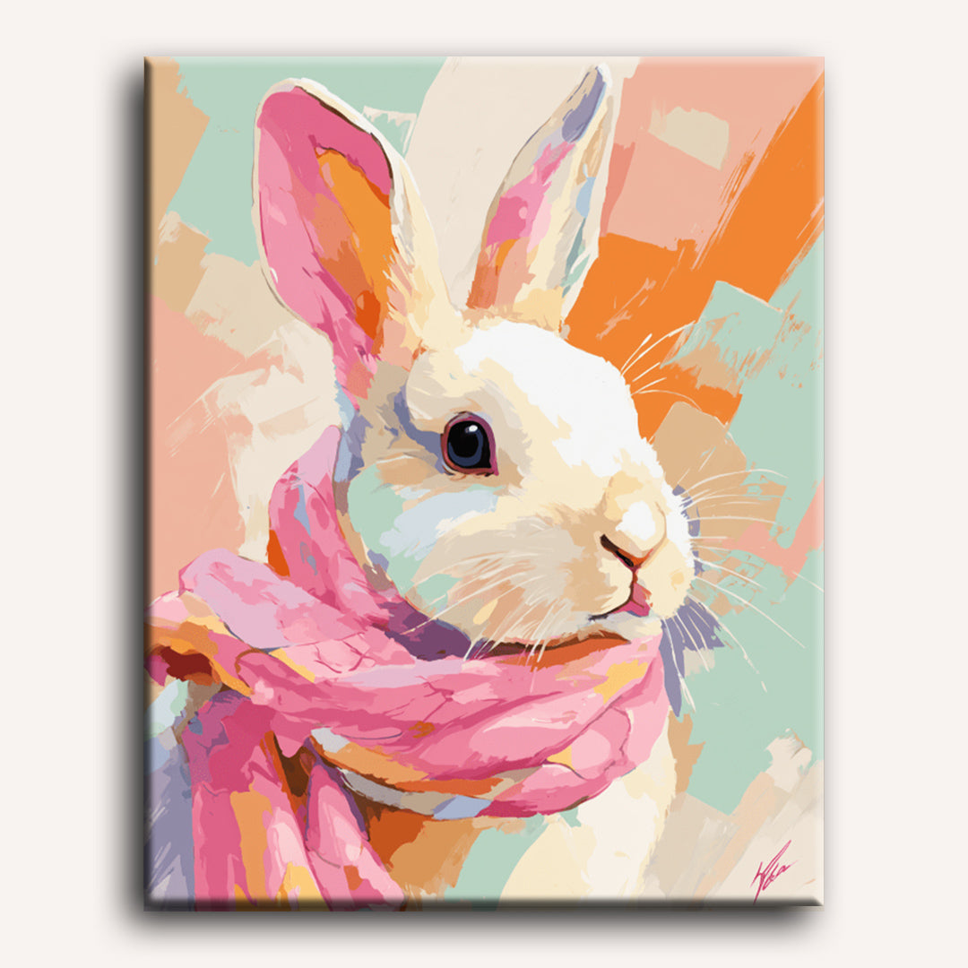 Pastel Bunny Paint-by-Numbers Kit – Maison Artsen