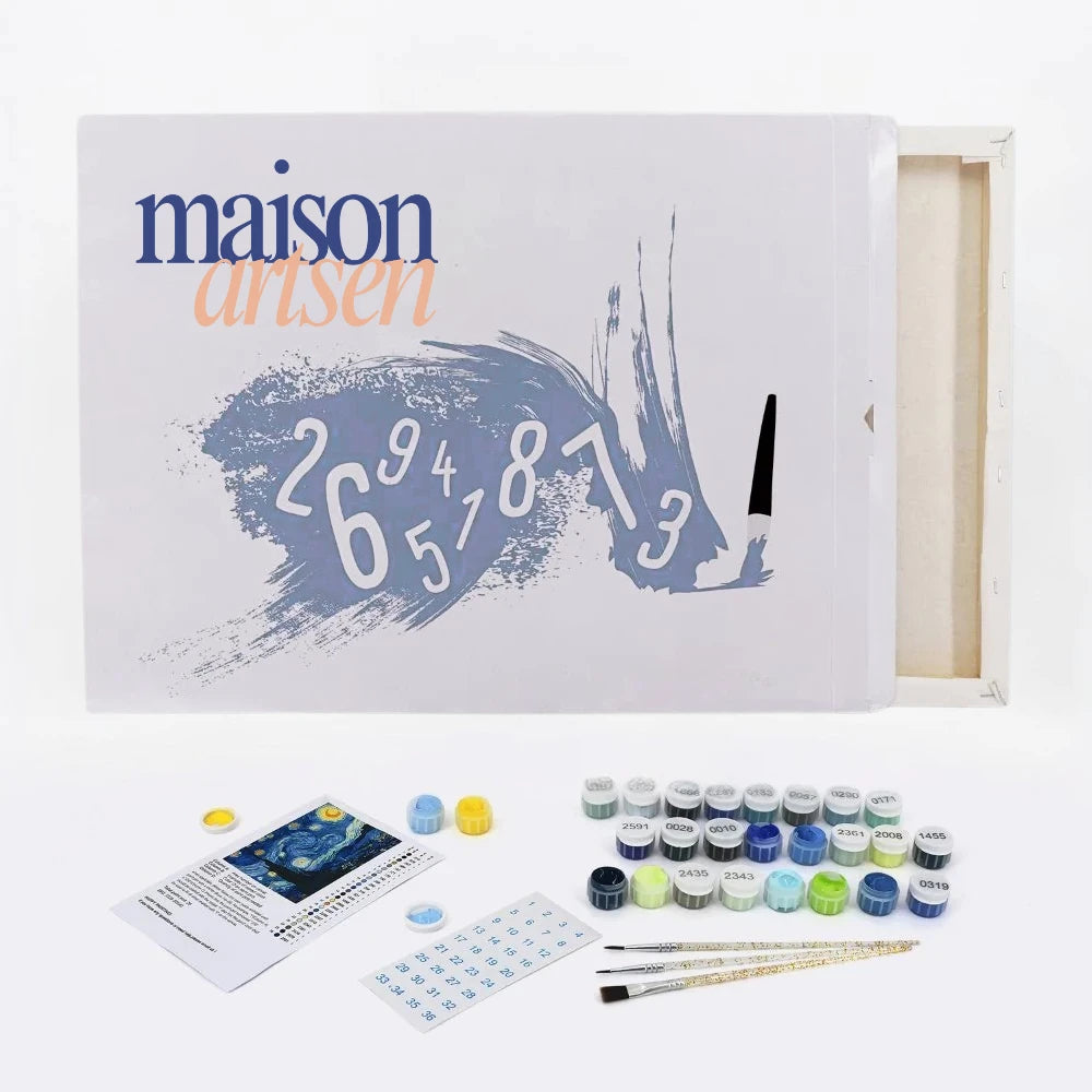 Peinture par numéro Transformez votre photo en peinture par numéro – détail toile – Maison Artsen