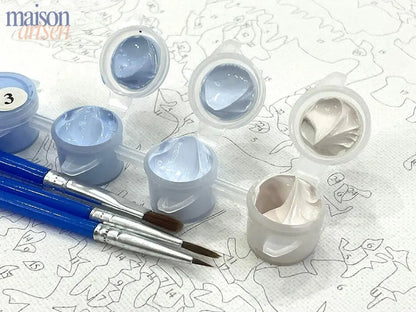 Peinture par numéro Transformez votre photo en peinture par numéro – détail toile – Maison Artsen
