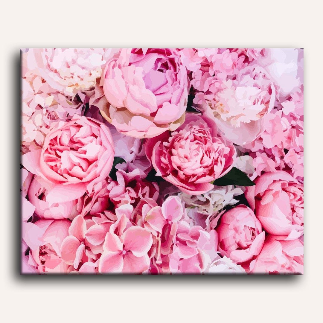 Pink Peony Backdrop Paint-by-Numbers Kit – Maison Artsen