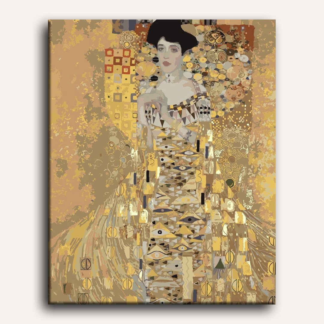 Golden Portrait by Klimt Paint-by-Numbers Kit – Maison Artsen