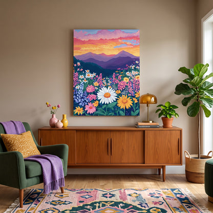 Flowering Meadow Paint-by-Numbers Kit – Maison Artsen