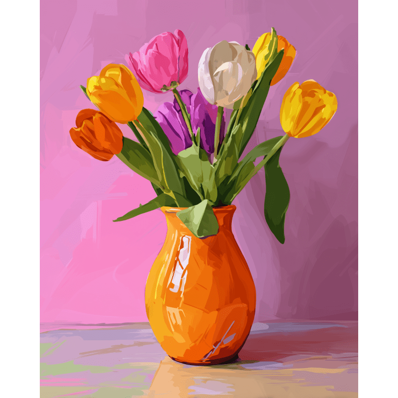 Tulip Radiance Paint-by-Numbers Kit – Maison Artsen