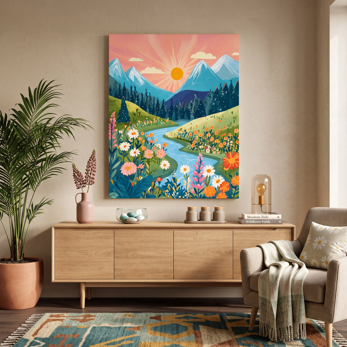River Between the Mountains Paint-by-Numbers Kit – Maison Artsen